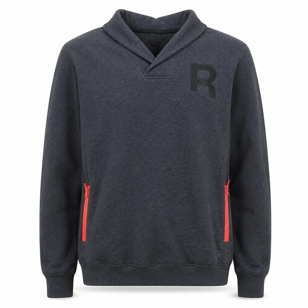 Reebok Mens Grey XL Pullover Sweatshirt with Zip Pockets