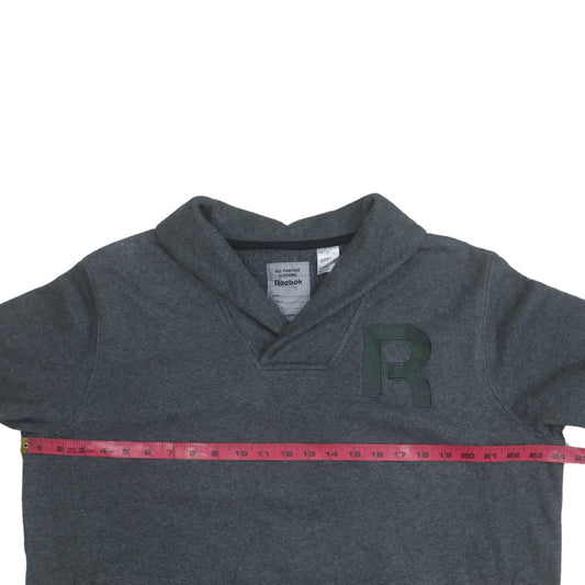 Reebok Mens Grey XL Pullover Sweatshirt with Zip Pockets