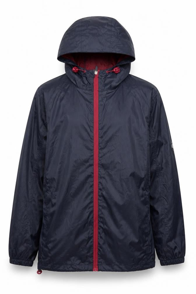 Cotton Traders Men's Blue XS Lightweight Hooded Windbreaker Jacket