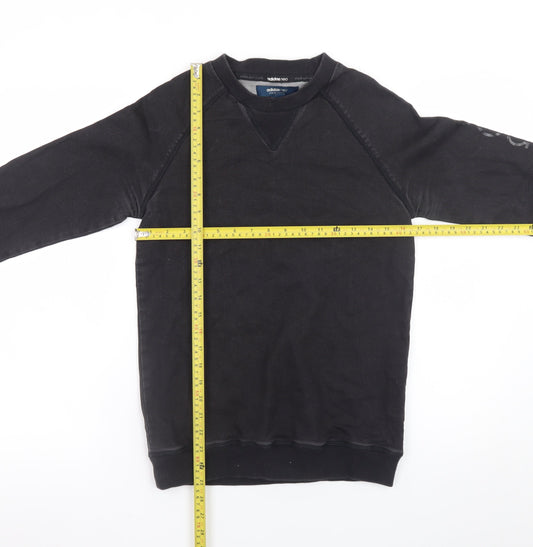 Adidas Neo Men's Black XS Pullover Sweatshirt With Logo Sleeve
