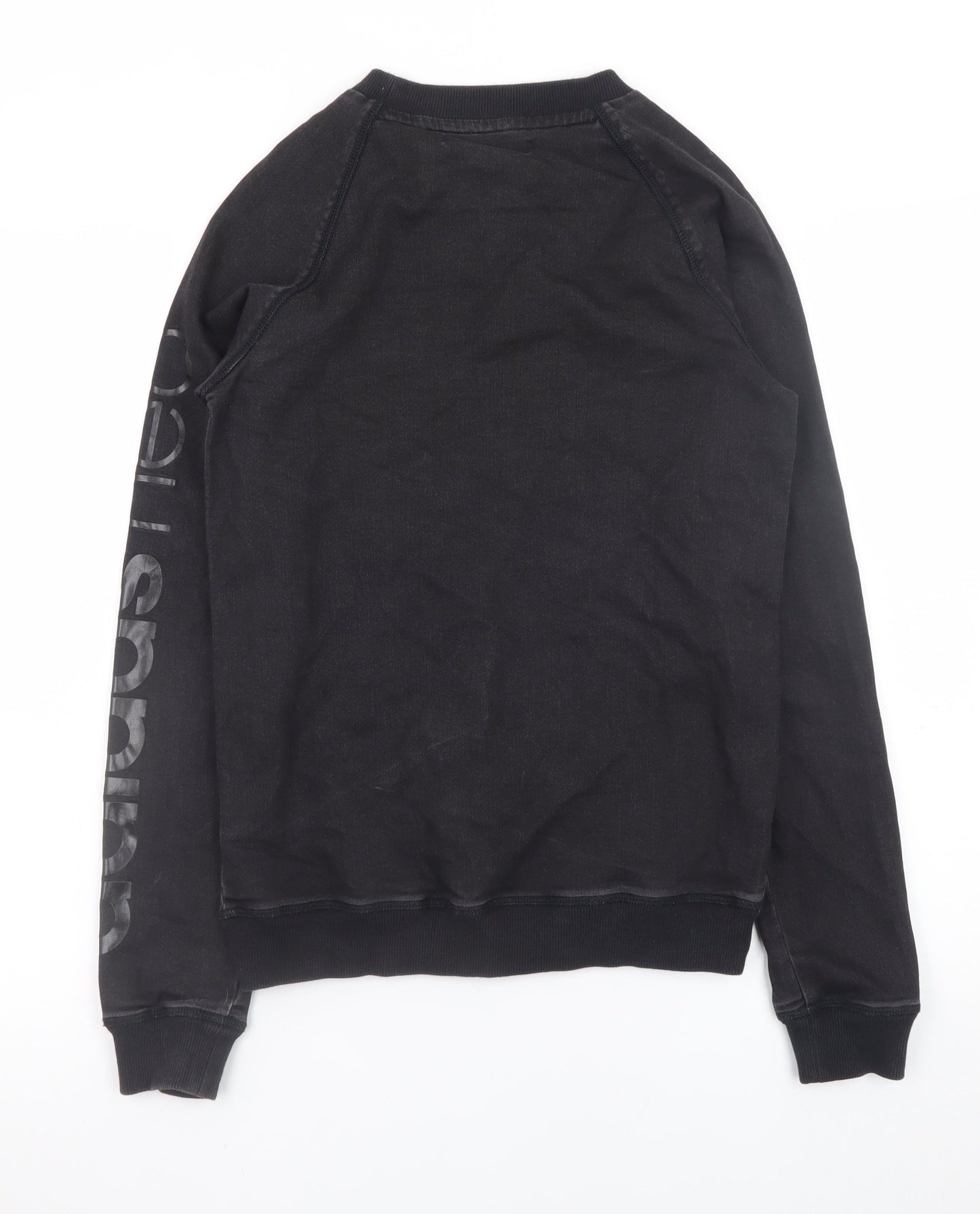 Adidas Neo Men's Black XS Pullover Sweatshirt With Logo Sleeve