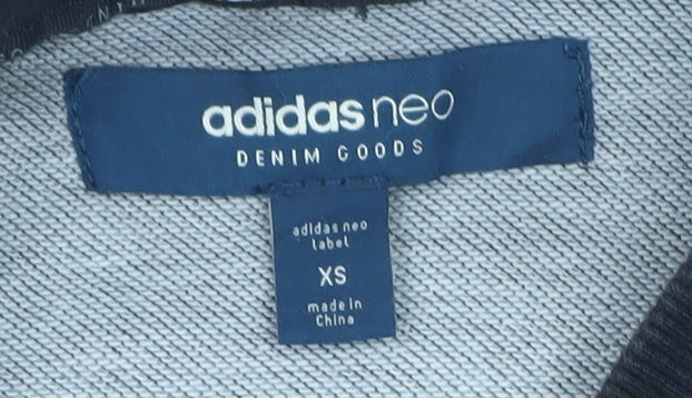 Adidas Neo Men's Black XS Pullover Sweatshirt With Logo Sleeve