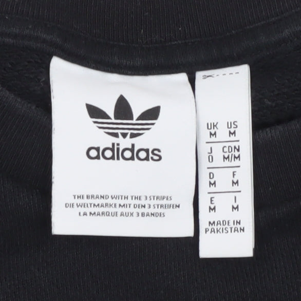 Adidas Men's Black Crew Neck Pullover Sweatshirt Size M