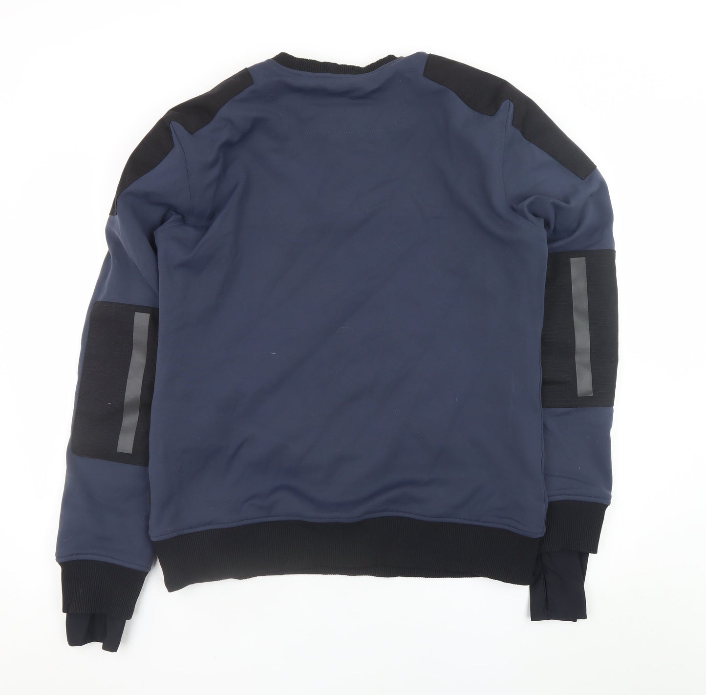 Rev'it Men's Blue Pullover Crew Neck Motorcycle Sweatshirt Size L