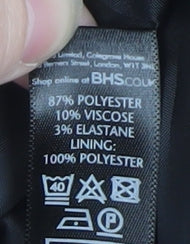 BHS Womens Black Size 18 Classic Mid-Length Overcoat