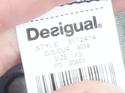 Desigual Women’s Multicoloured XS Floral Striped Tank Top