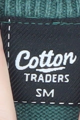 Cotton Traders Men’s Green Crew Neck Pullover Jumper Size S
