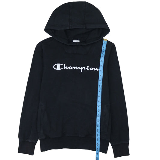 Champion Men's Black Pullover Hoodie Medium Logo Sportswear