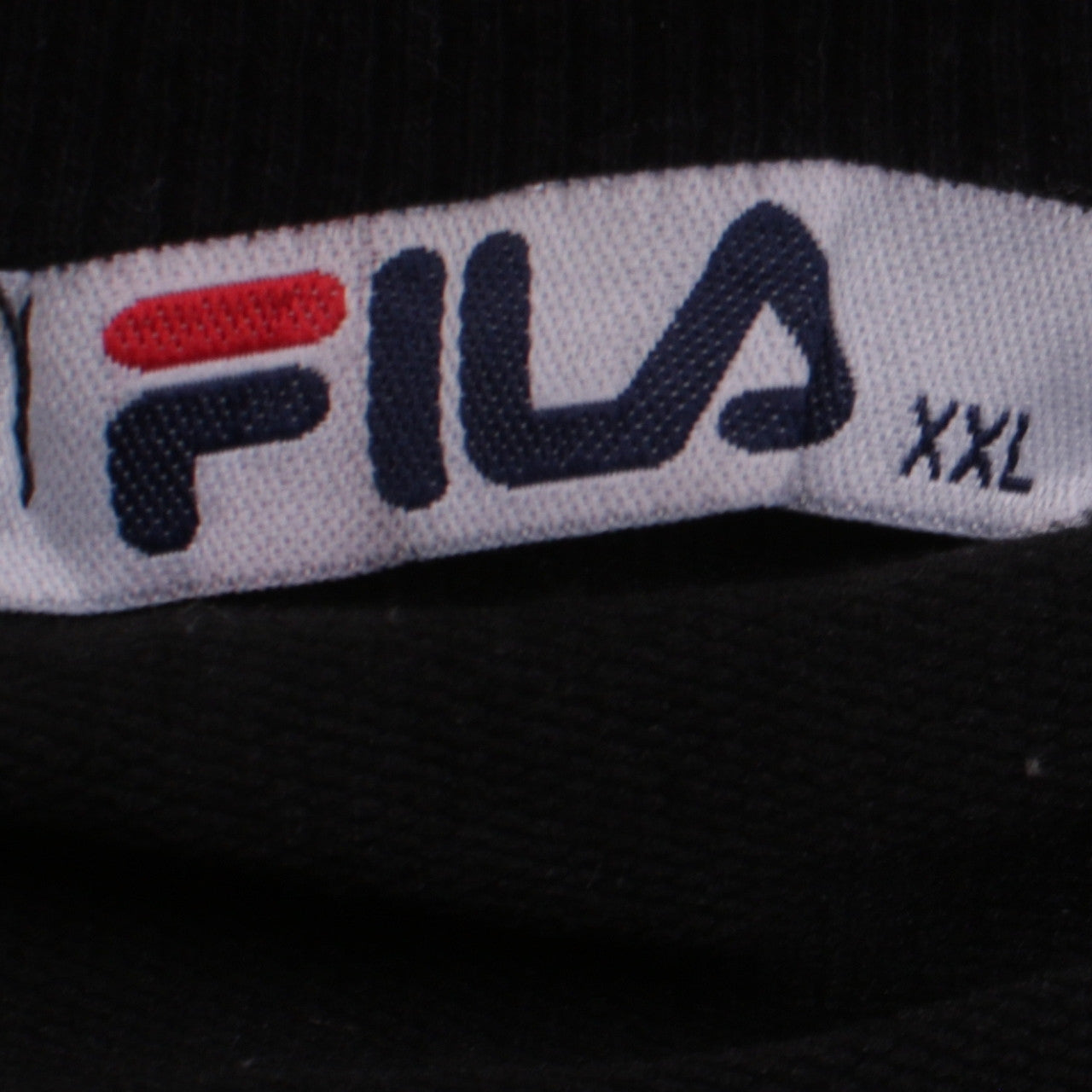 FILA Men's Black 2XL Crew Neck Pullover Sweatshirt with Logo