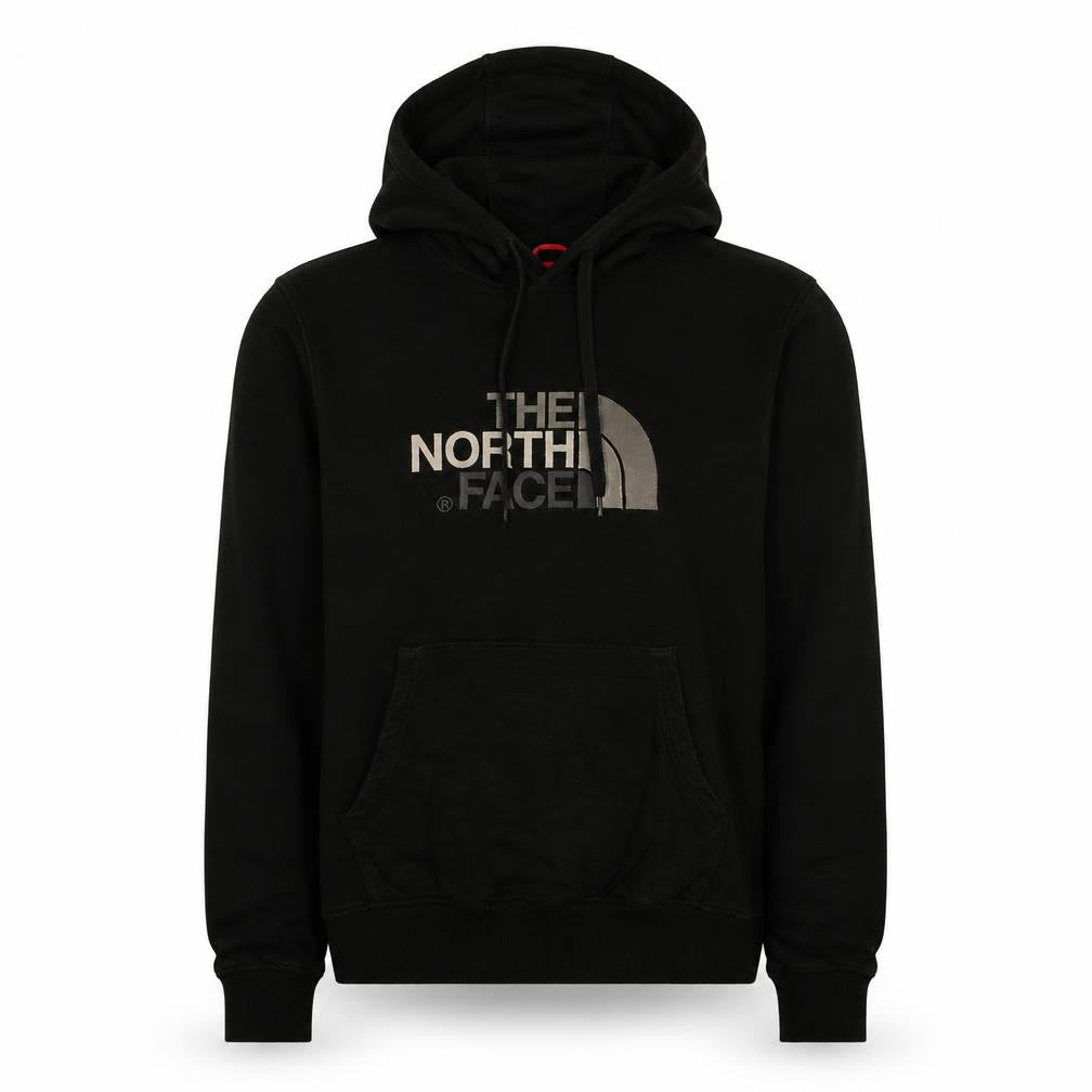 Front view of The North Face Men's Black Small Pullover Hoodie with Logo