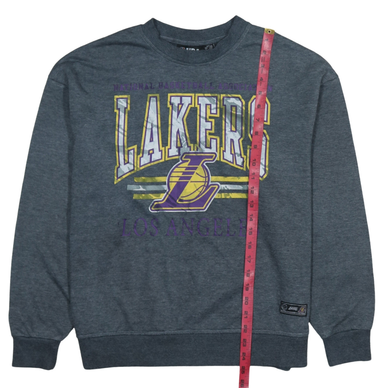 NBA Los Angeles Lakers Grey Cotton Pullover Sweatshirt 2XS Women