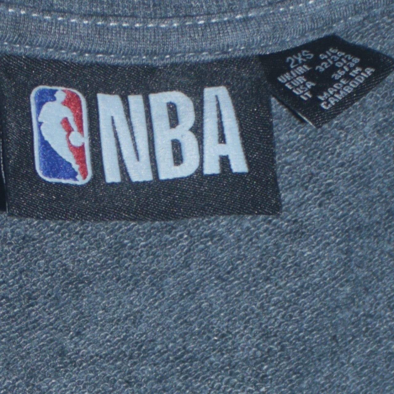 NBA Los Angeles Lakers Grey Cotton Pullover Sweatshirt 2XS Women