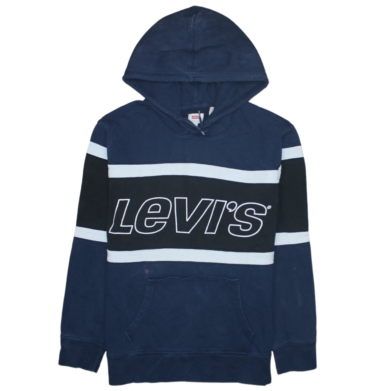 Levi's Men's Blue L Pullover Hoodie Logo Graphic Sweatshirt