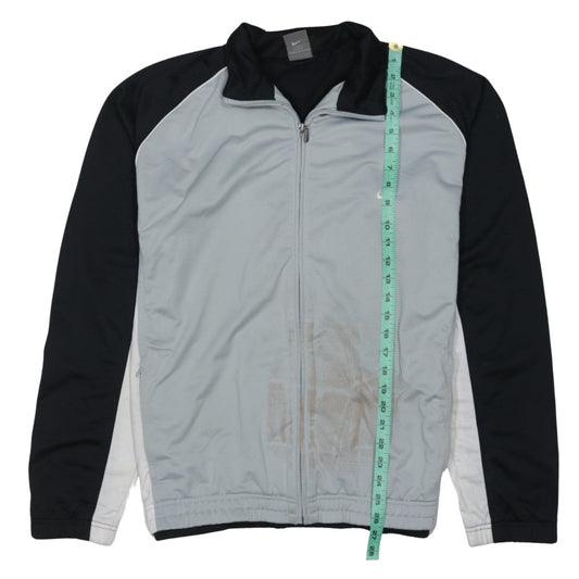Nike Mens Black Grey XL Track Jacket Full Zip Activewear