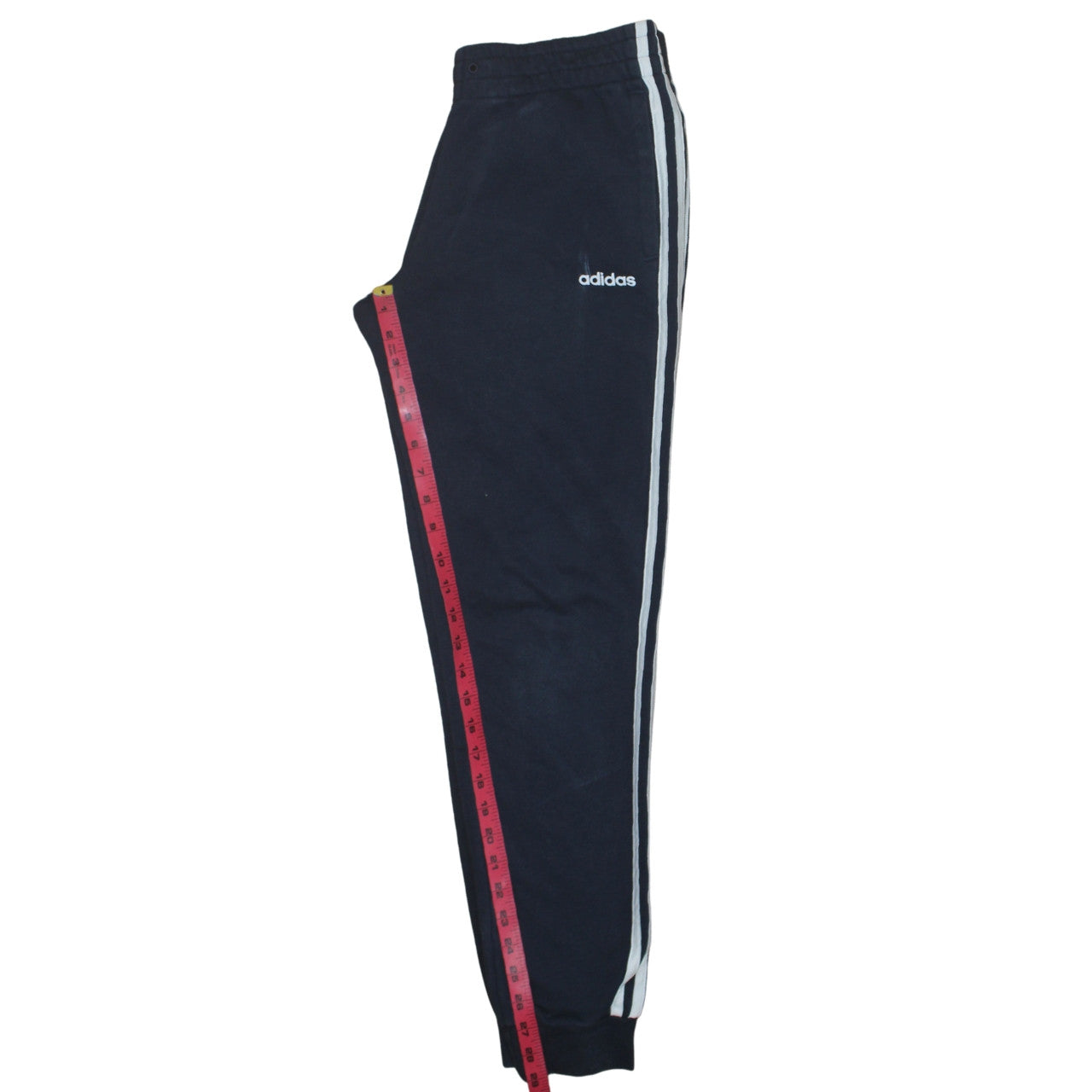 Adidas Womens Blue Track Pants Size 12-14 Elastic Waist Side Stripe