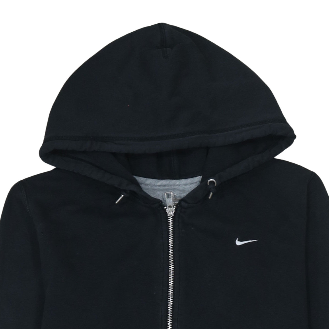 Nike Womens Black Full Zip Hoodie XL Cotton Blend Casual