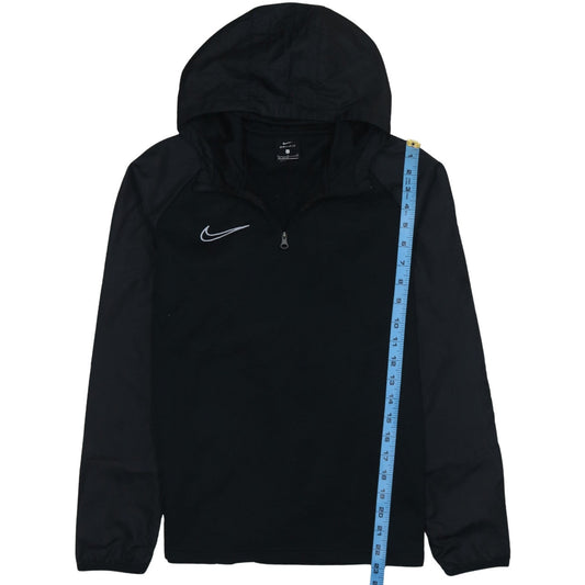 Nike Boys Black Dri-FIT 1/4 Zip Hooded Sweatshirt Size L 147–158cm