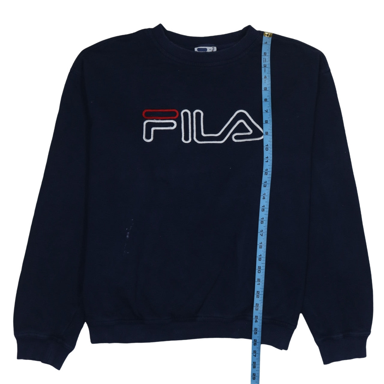 Fila Womens Navy Blue XL Crew Neck Pullover Sweatshirt