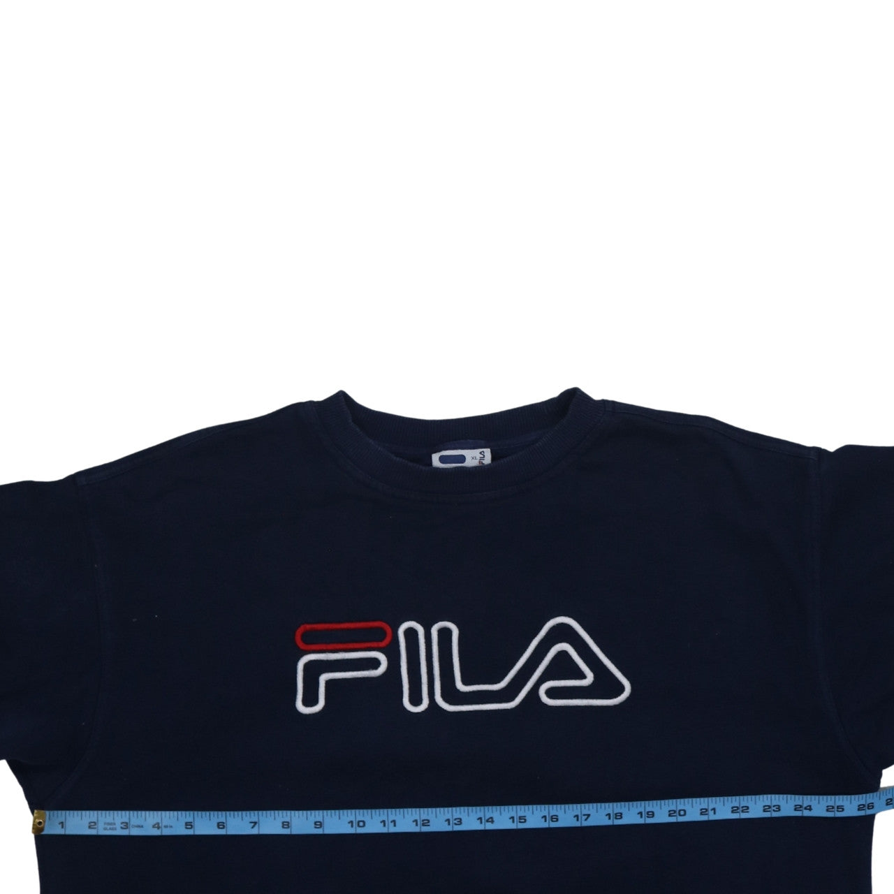 Fila Womens Navy Blue XL Crew Neck Pullover Sweatshirt