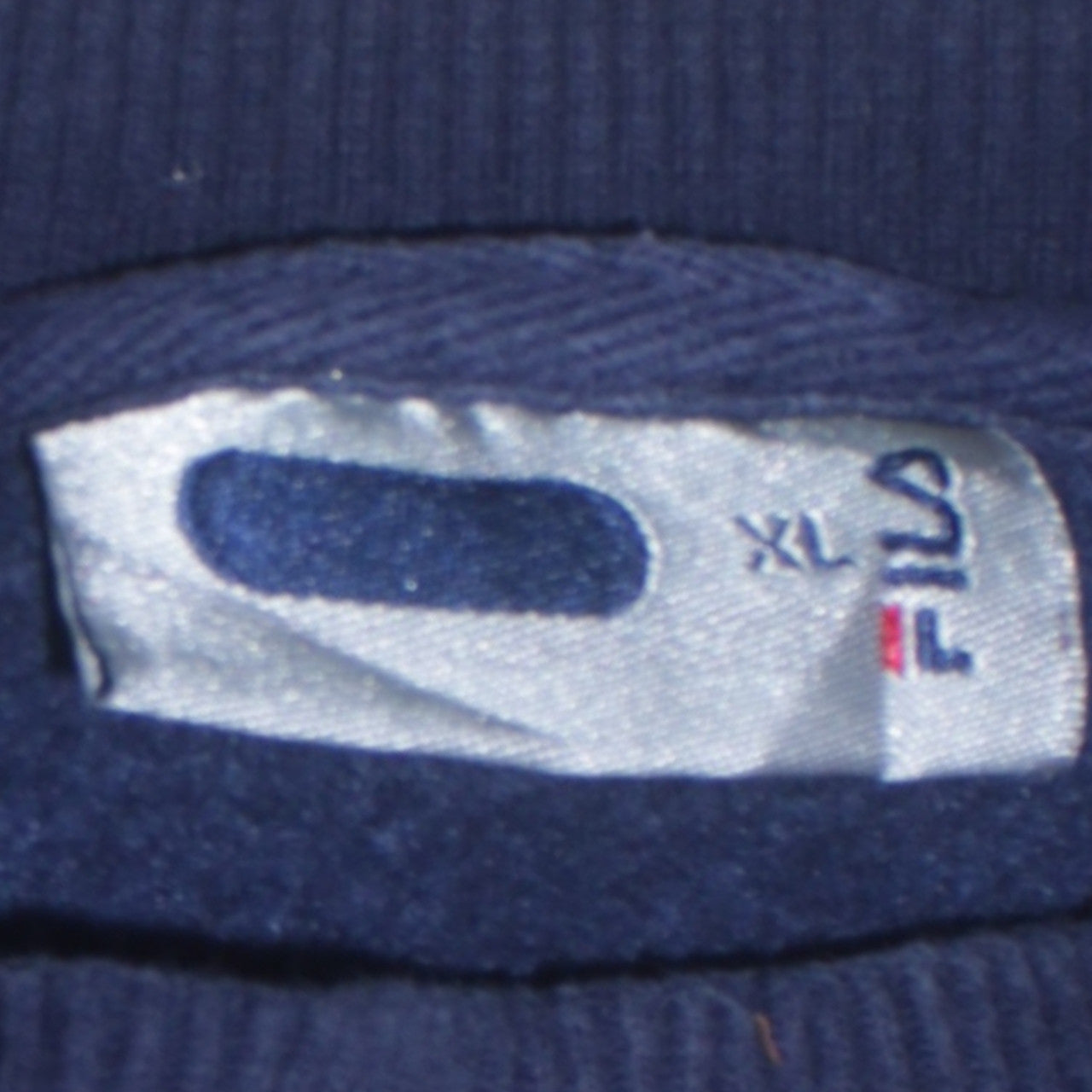 Fila Womens Navy Blue XL Crew Neck Pullover Sweatshirt