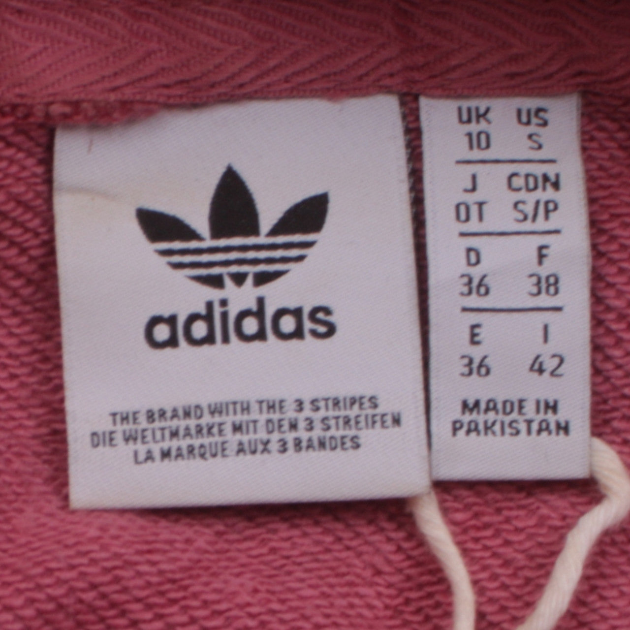 Adidas Women Pink Pullover Hoodie Sweatshirt Size 10 Logo Print
