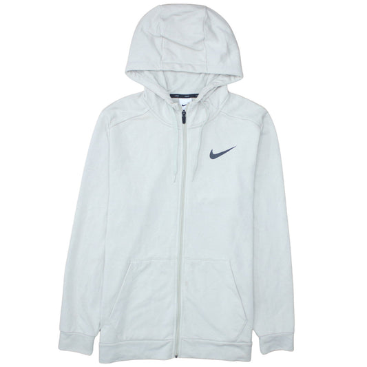 Nike Mens Grey Dri-FIT Full Zip Hoodie Sweatshirt Size M