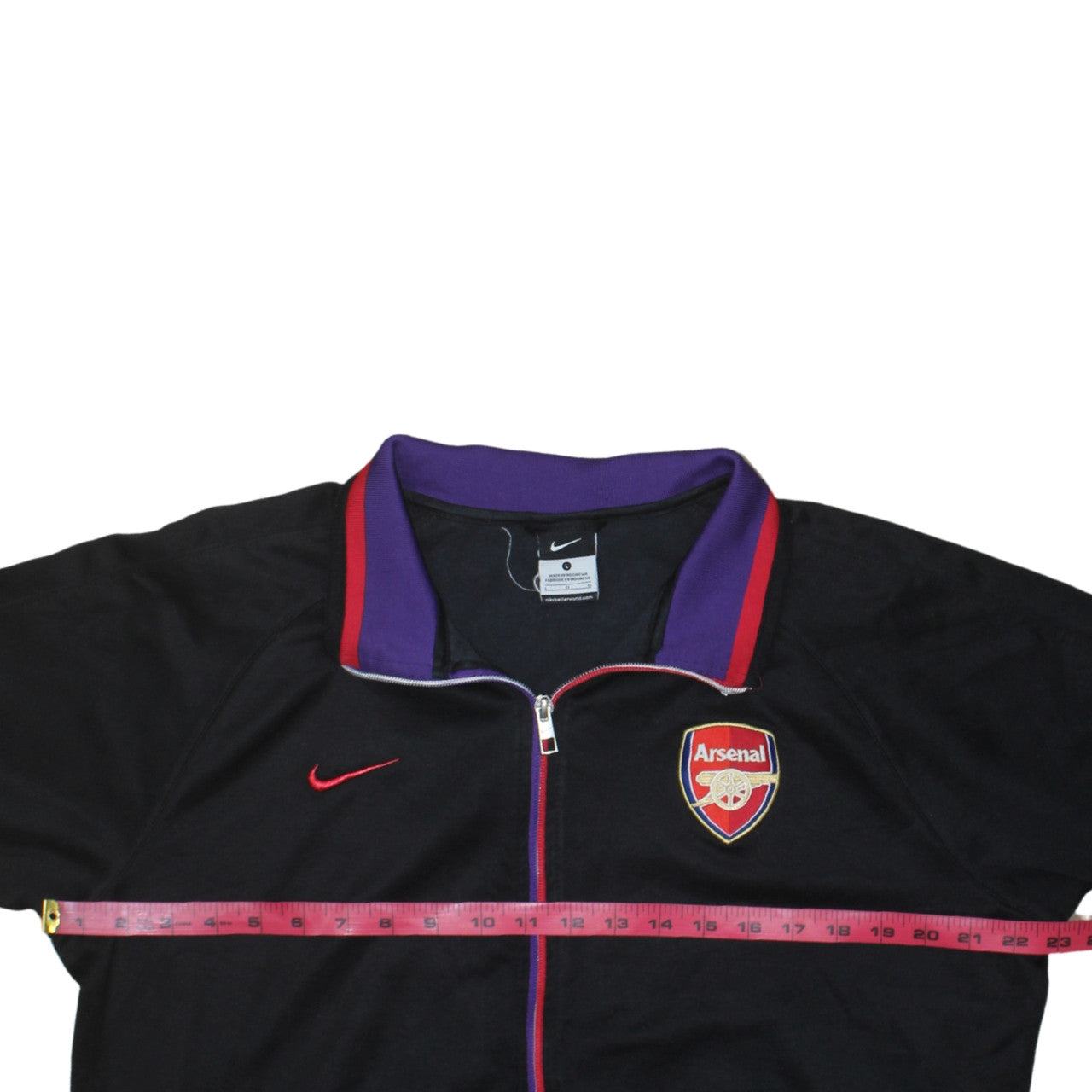 Nike Arsenal Men's Black Full Zip Sweatshirt L Football Top