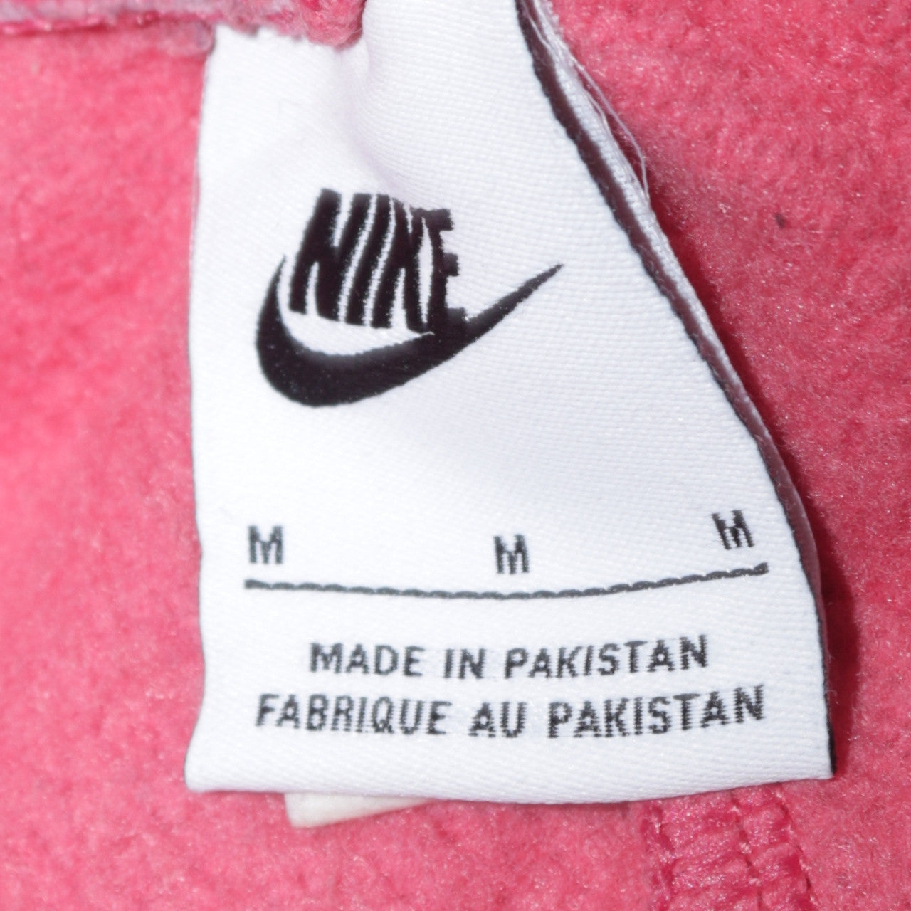 Nike Womens Pink Jogger Sweatpants M Fleece Cotton Blend