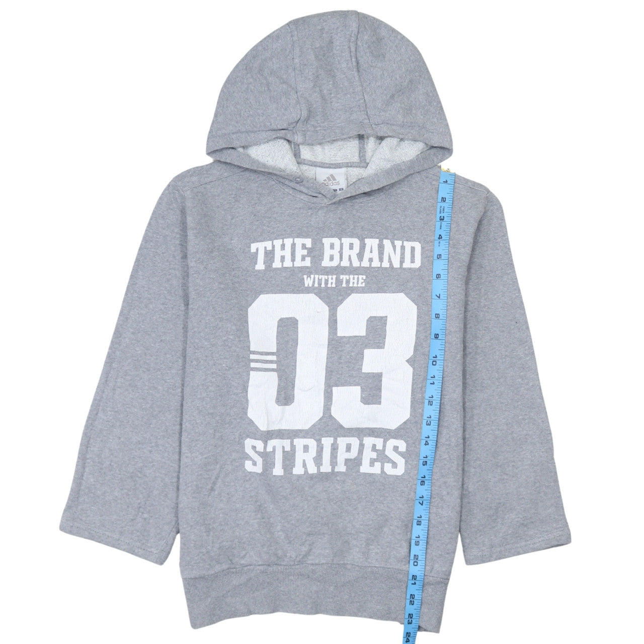 Adidas Womens Grey Pullover Hoodie Small 'The Brand with the 03 Stripes'