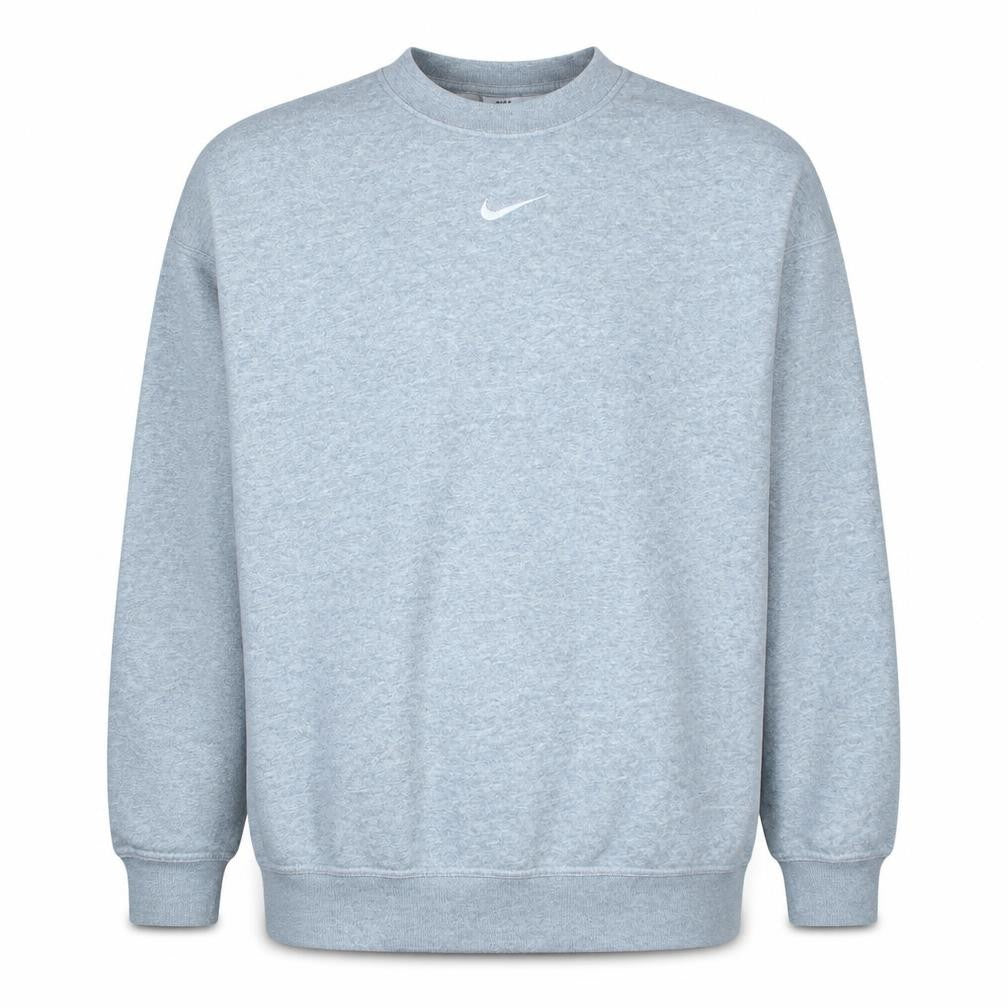 Front view of Nike Men's Grey XS Crew Neck Pullover Sweatshirt