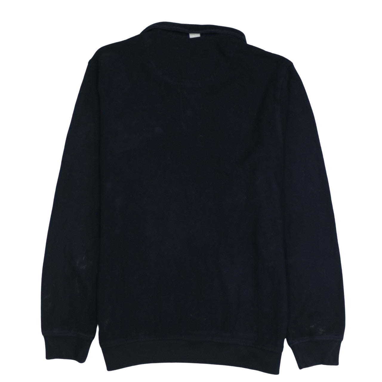Hugo Boss Men's Black 2XL Henley Sweatshirt Collared Classic Fit