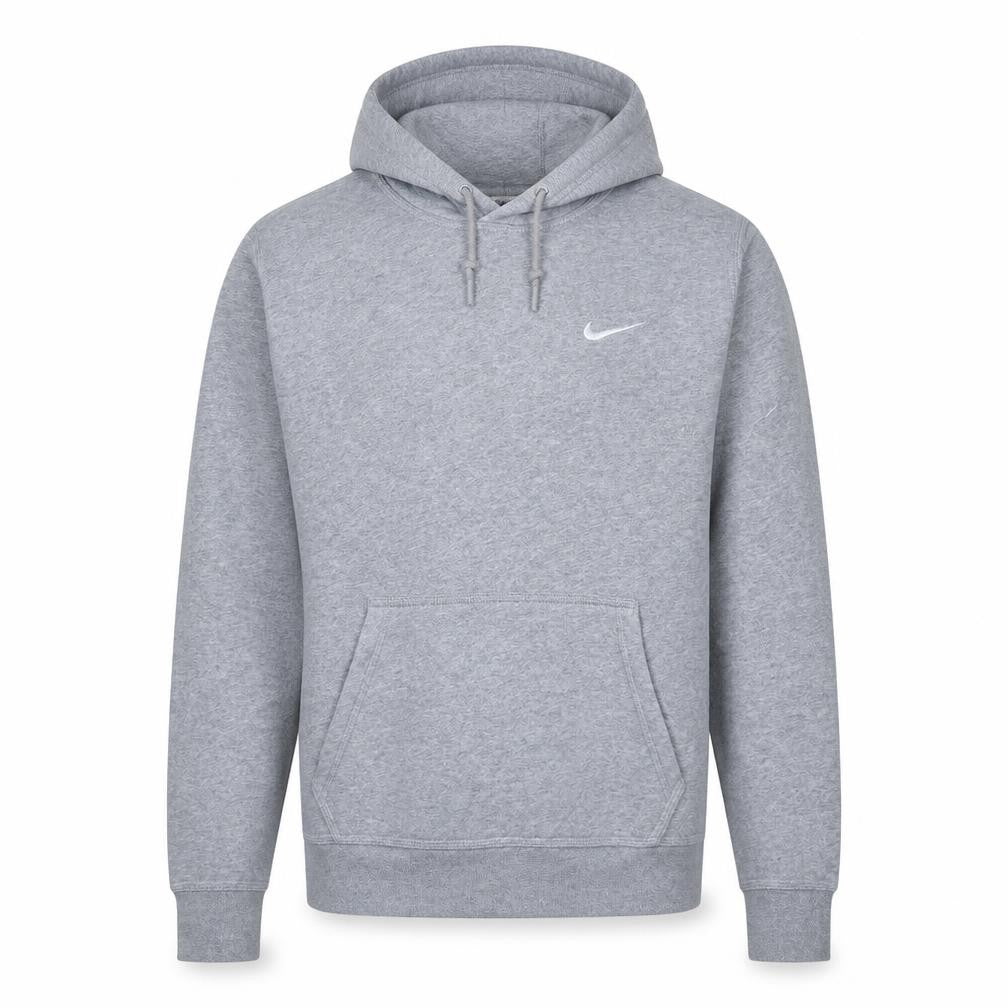 Nike Men's Grey Pullover Hoodie Size L Regular Fit Fleece