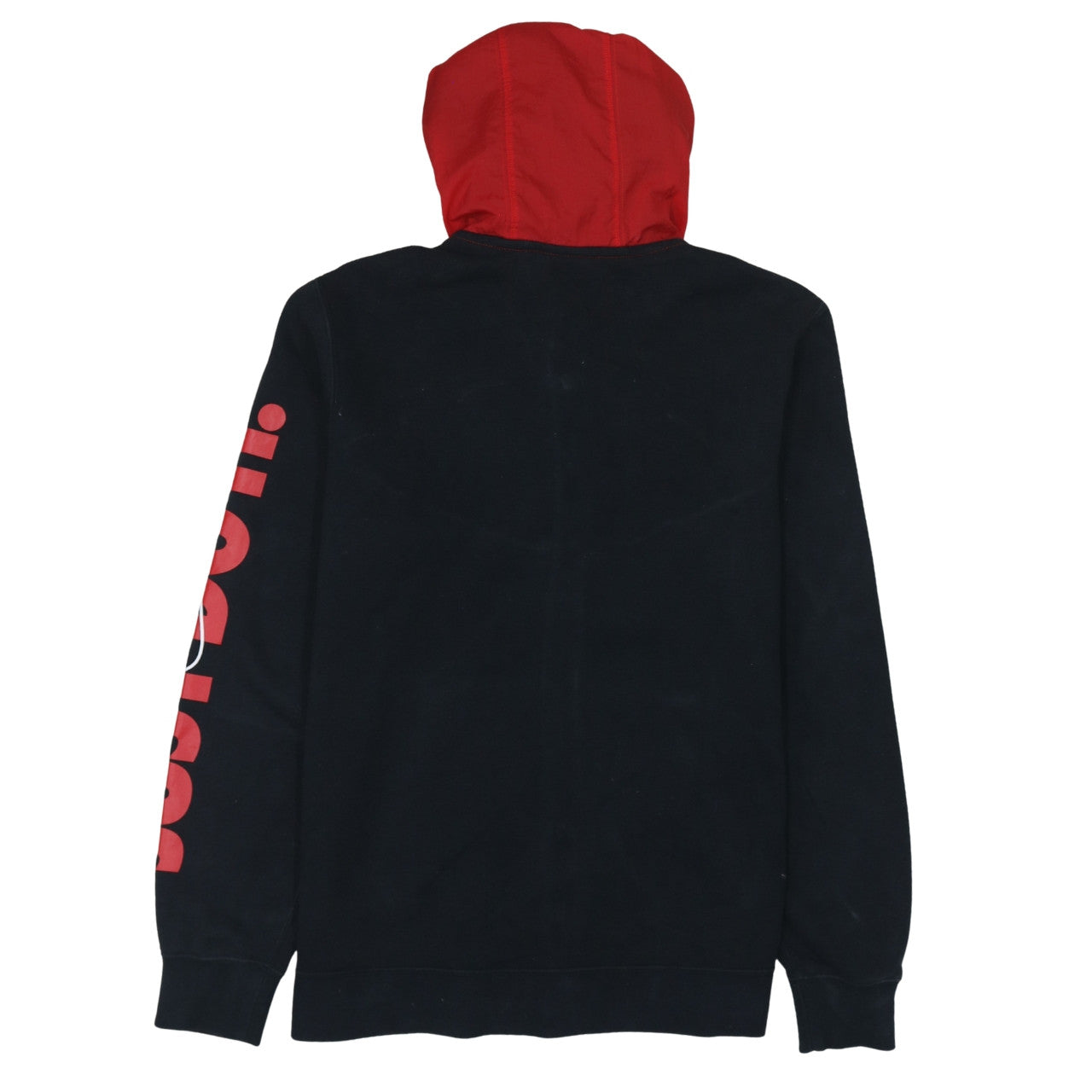 Nike Men's Black Red Full Zip Hoodie Small Sportswear