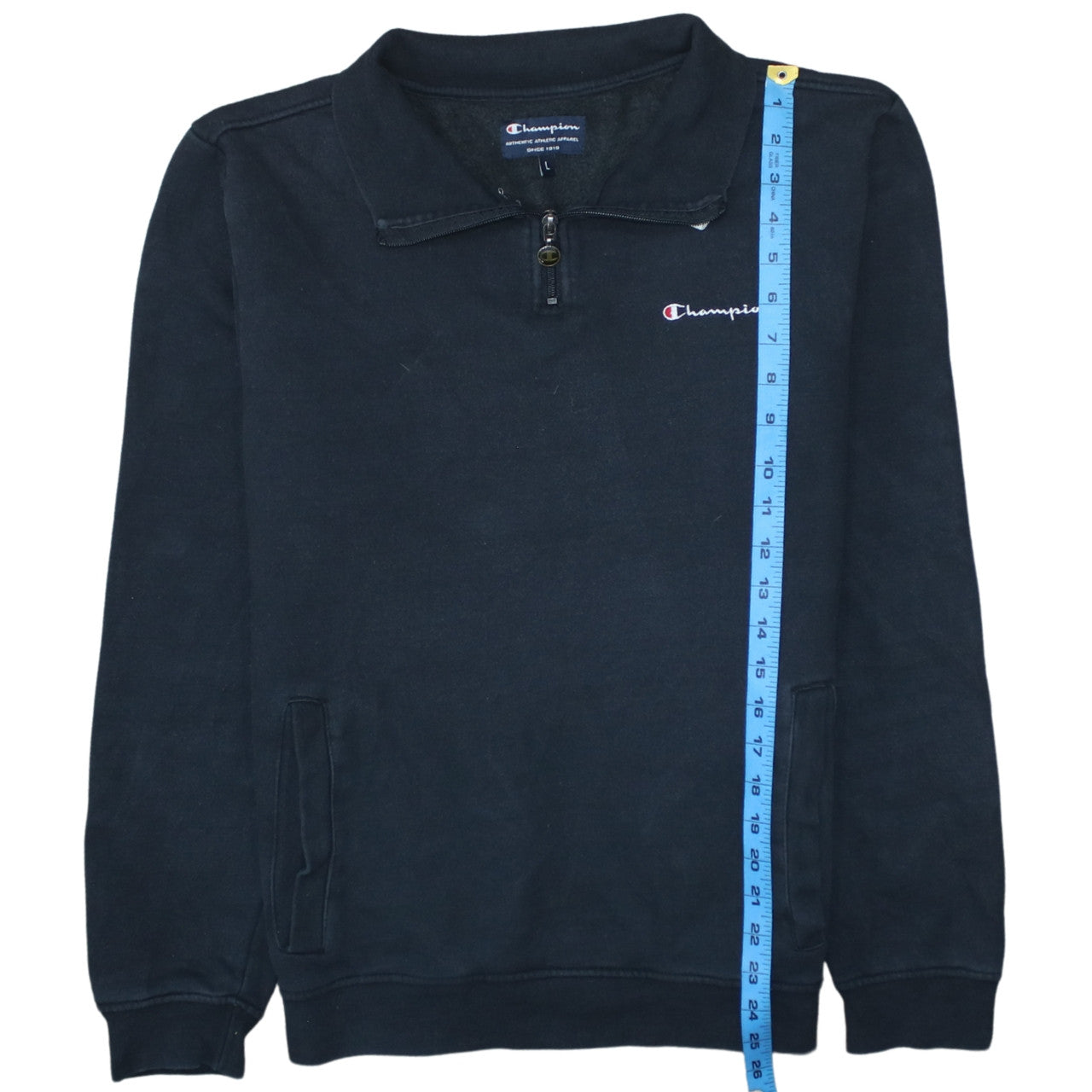 Champion Women’s Black 1/4 Zip Pullover Sweatshirt L
