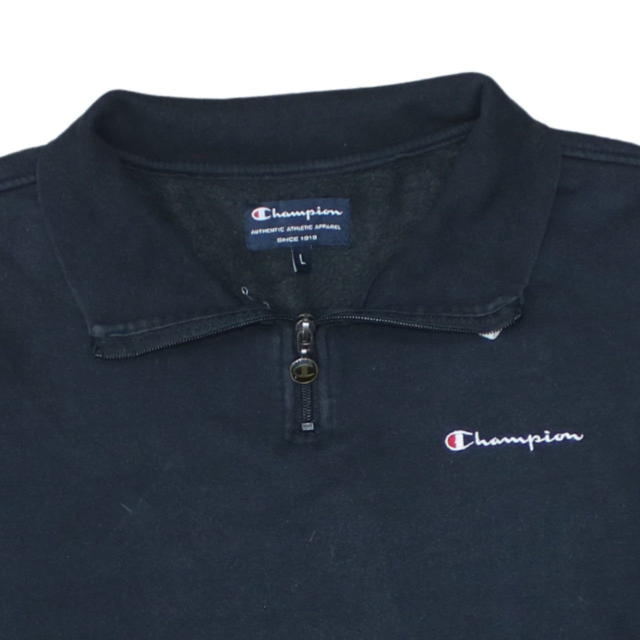 Champion Women’s Black 1/4 Zip Pullover Sweatshirt L