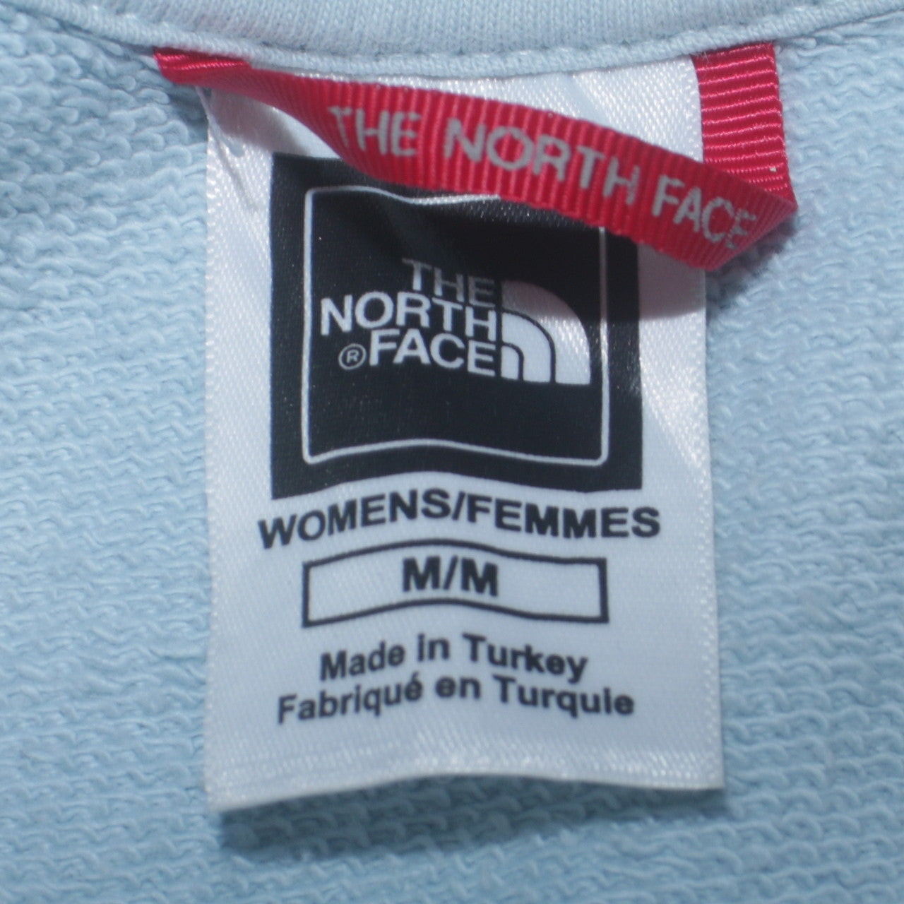 The North Face Womens Light Blue Cotton Sweatshirt M Regular Fit