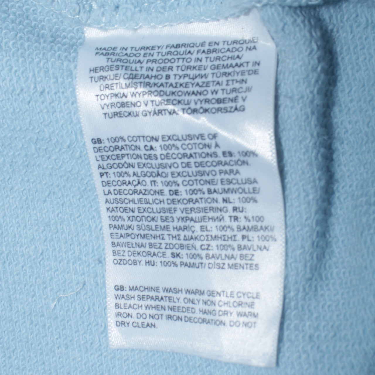 The North Face Womens Light Blue Cotton Sweatshirt M Regular Fit
