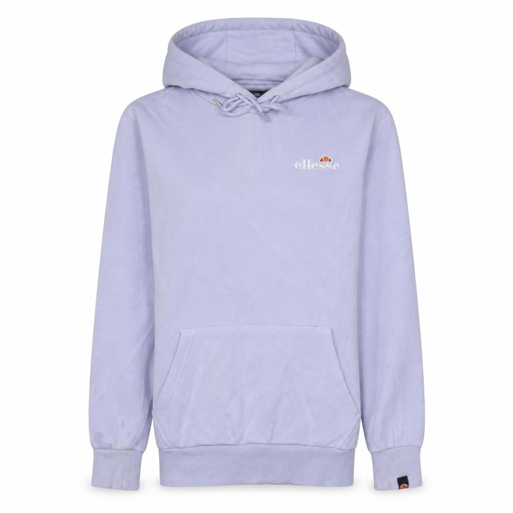Front view of Ellesse women’s lilac pullover hoodie small cotton blend casual