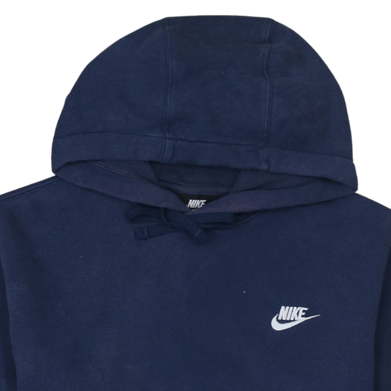 Nike Men's Blue Pullover Hoodie Small Logo Fleece Sweatshirt