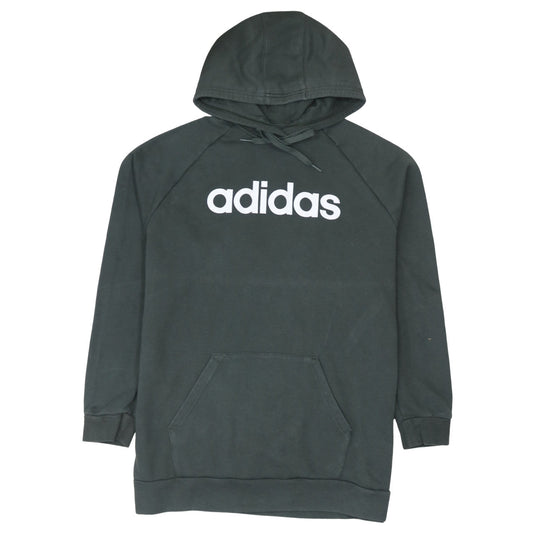 Adidas Women’s Black Pullover Hoodie Size L with Logo Print