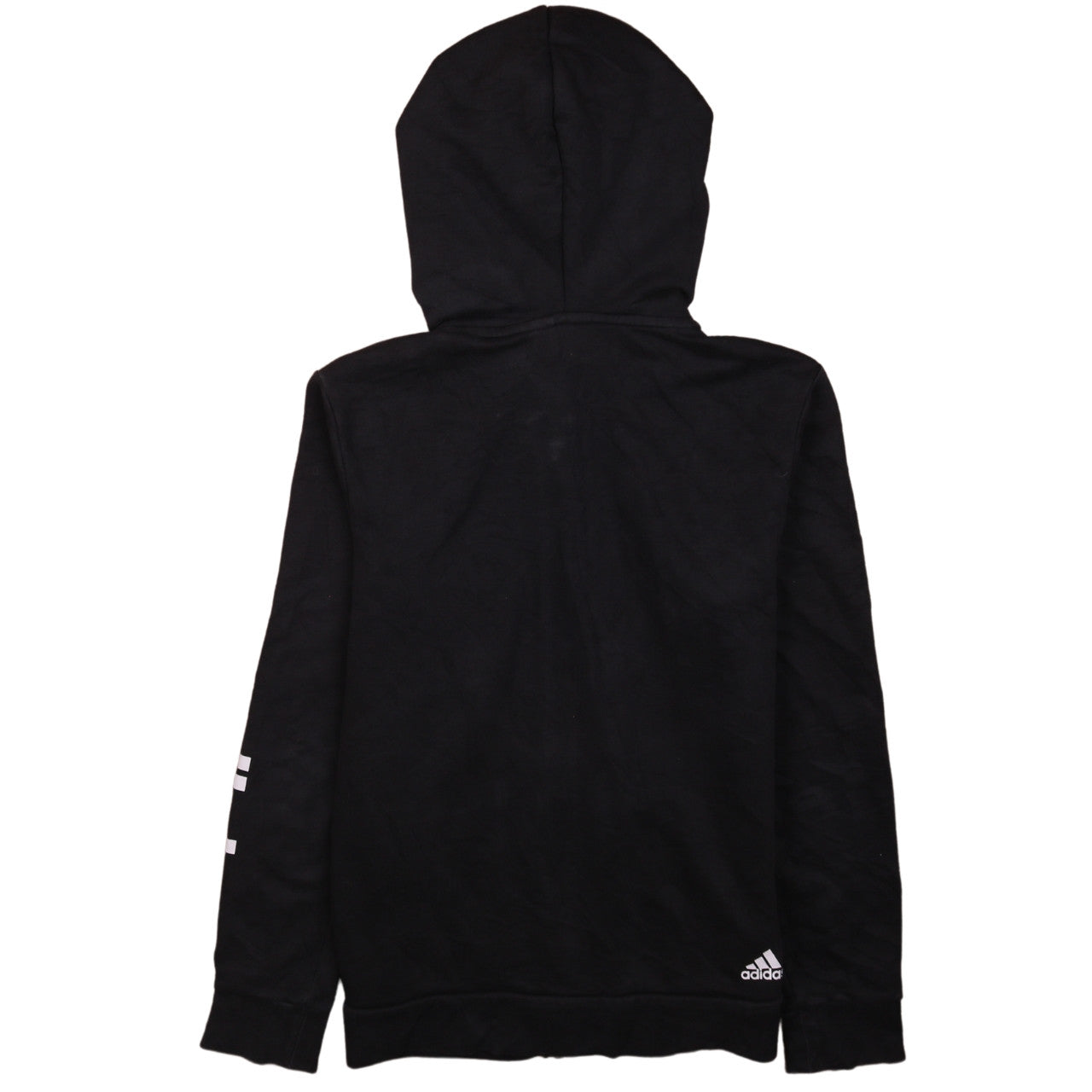 Adidas Womens Black Full Zip Hoodie Size M Hooded Sweatshirt