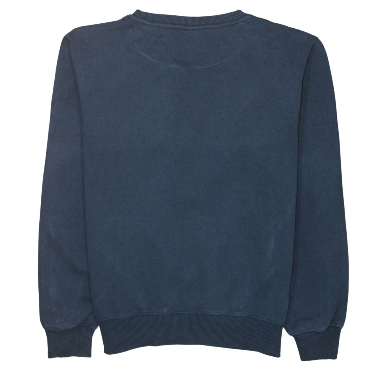 Ellesse Womens Navy Blue Crew Neck Sweatshirt UK 12 Cotton Blend Logo Print