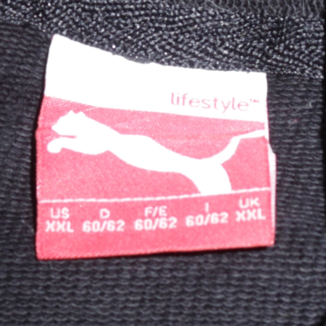 Puma Mens Black 2XL Pullover Hoodie with Red Logo