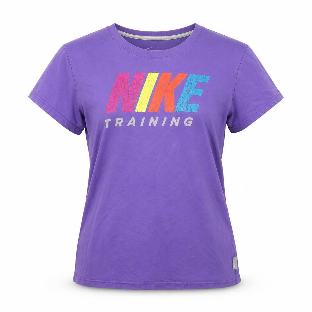 Nike Womens Purple Dri-Fit Training T-Shirt Size L