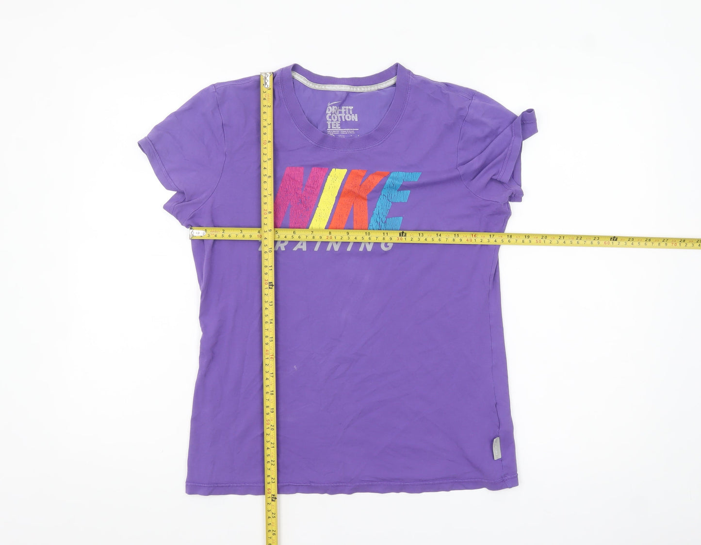 Nike Womens Purple Dri-Fit Training T-Shirt Size L