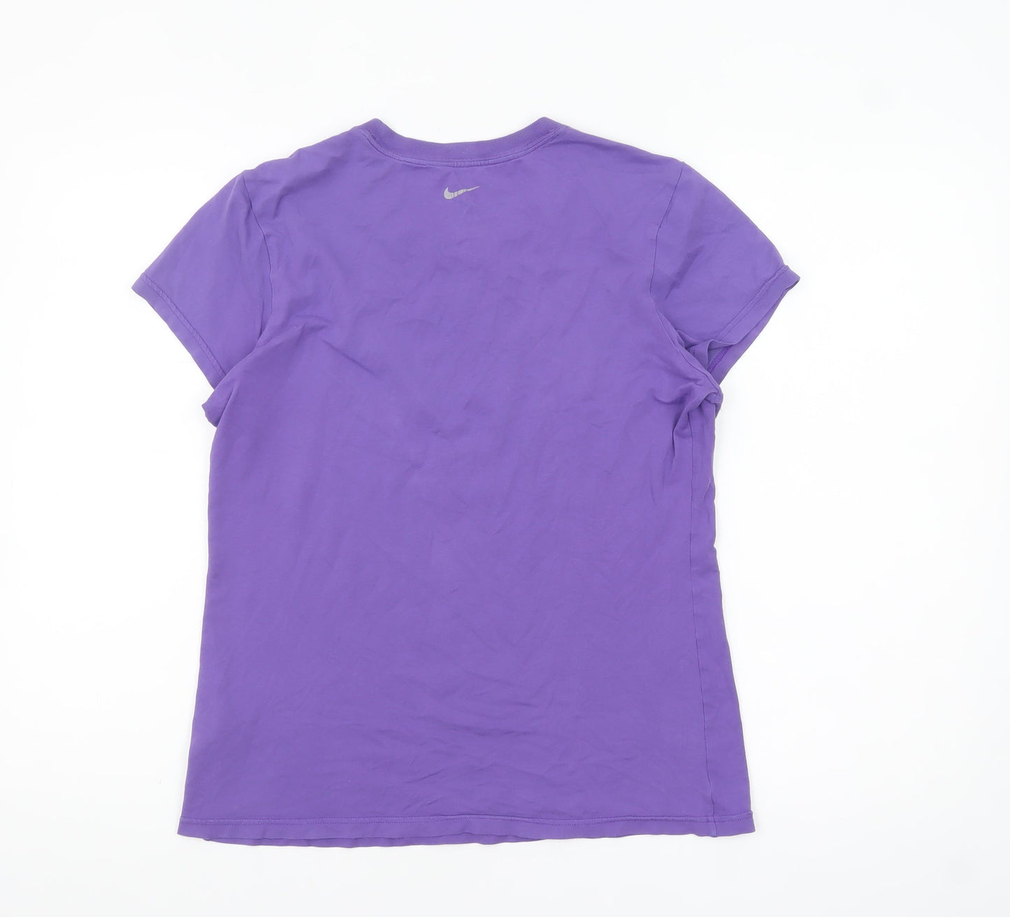 Nike Womens Purple Dri-Fit Training T-Shirt Size L
