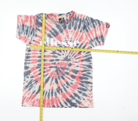 Ellesse Boys Multicoloured Tie-Dye Logo Cotton T-Shirt 13-14 Years