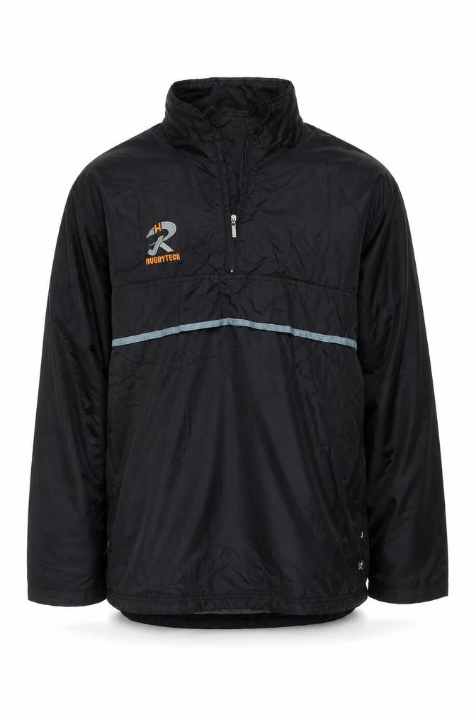 RugbyTech Men's Black 2XL Windbreaker Sports Jacket