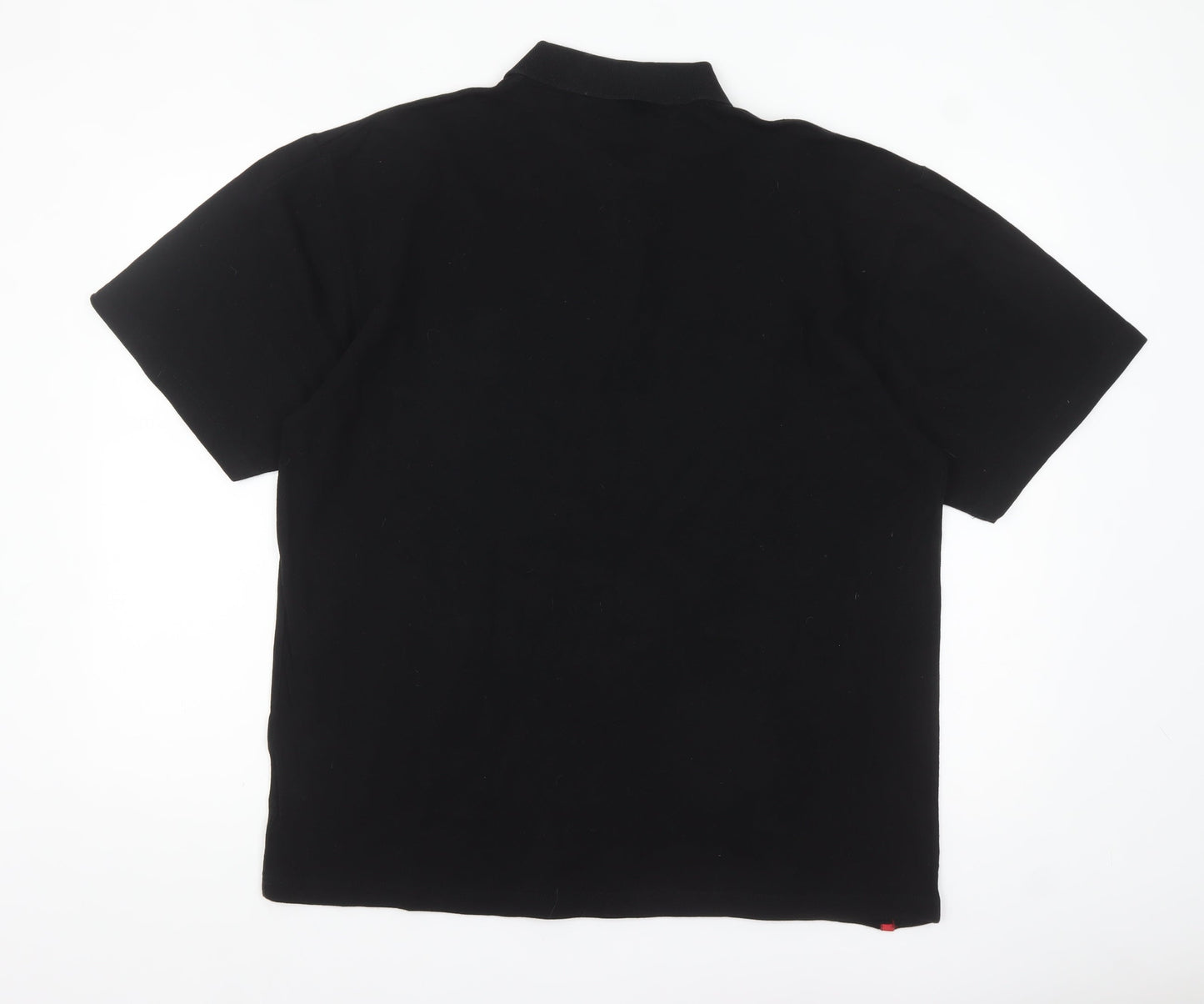 Stoke City Mens Black 2XL Cotton Polo Shirt Football Top