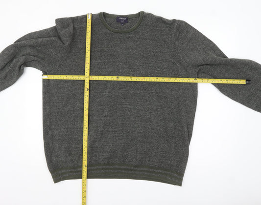 Marks and Spencer Mens Grey 2XL Crew Neck Cotton Pullover Jumper